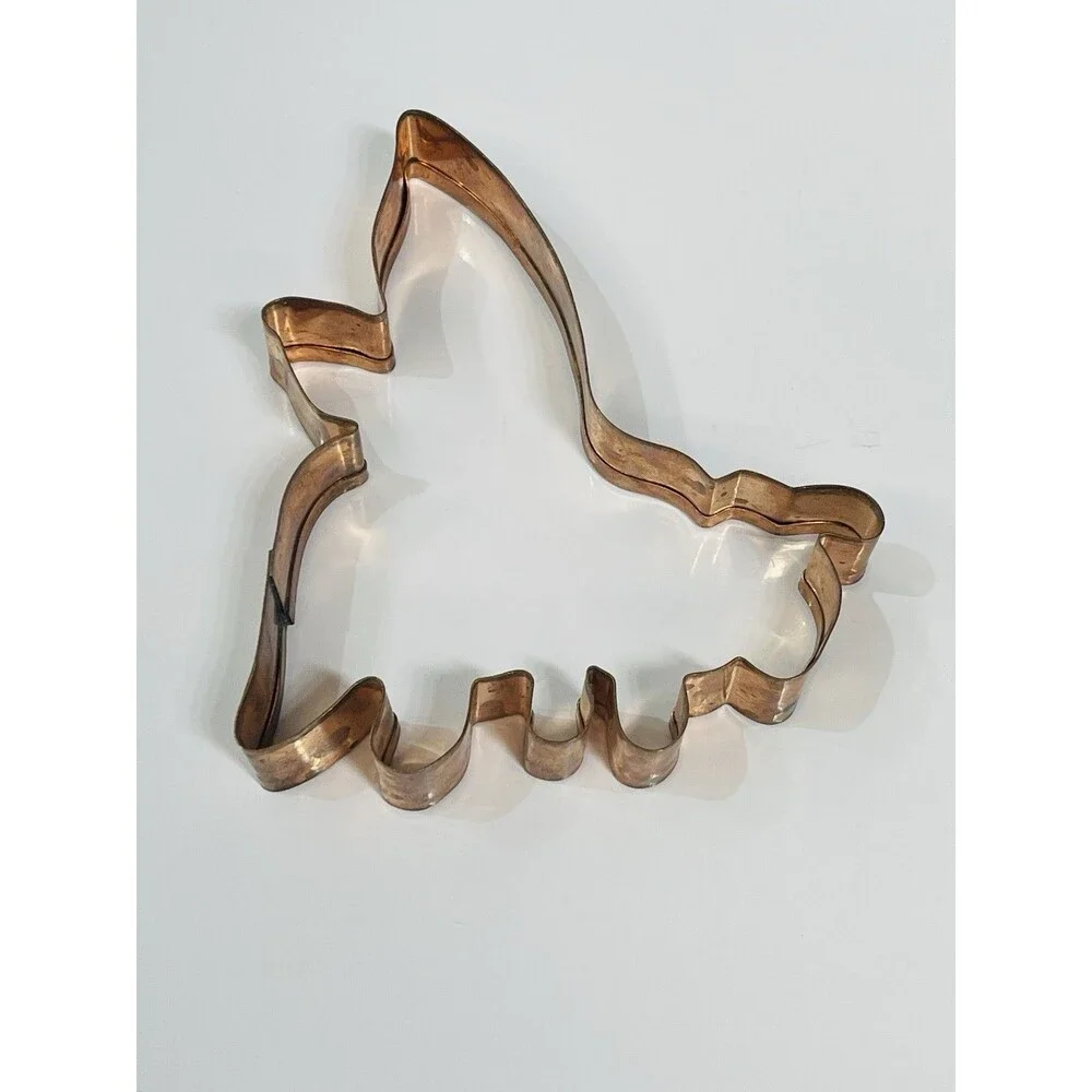 3 Williams Sonoma Copper Cookie Cutters Spider Bee & Duck Halloween